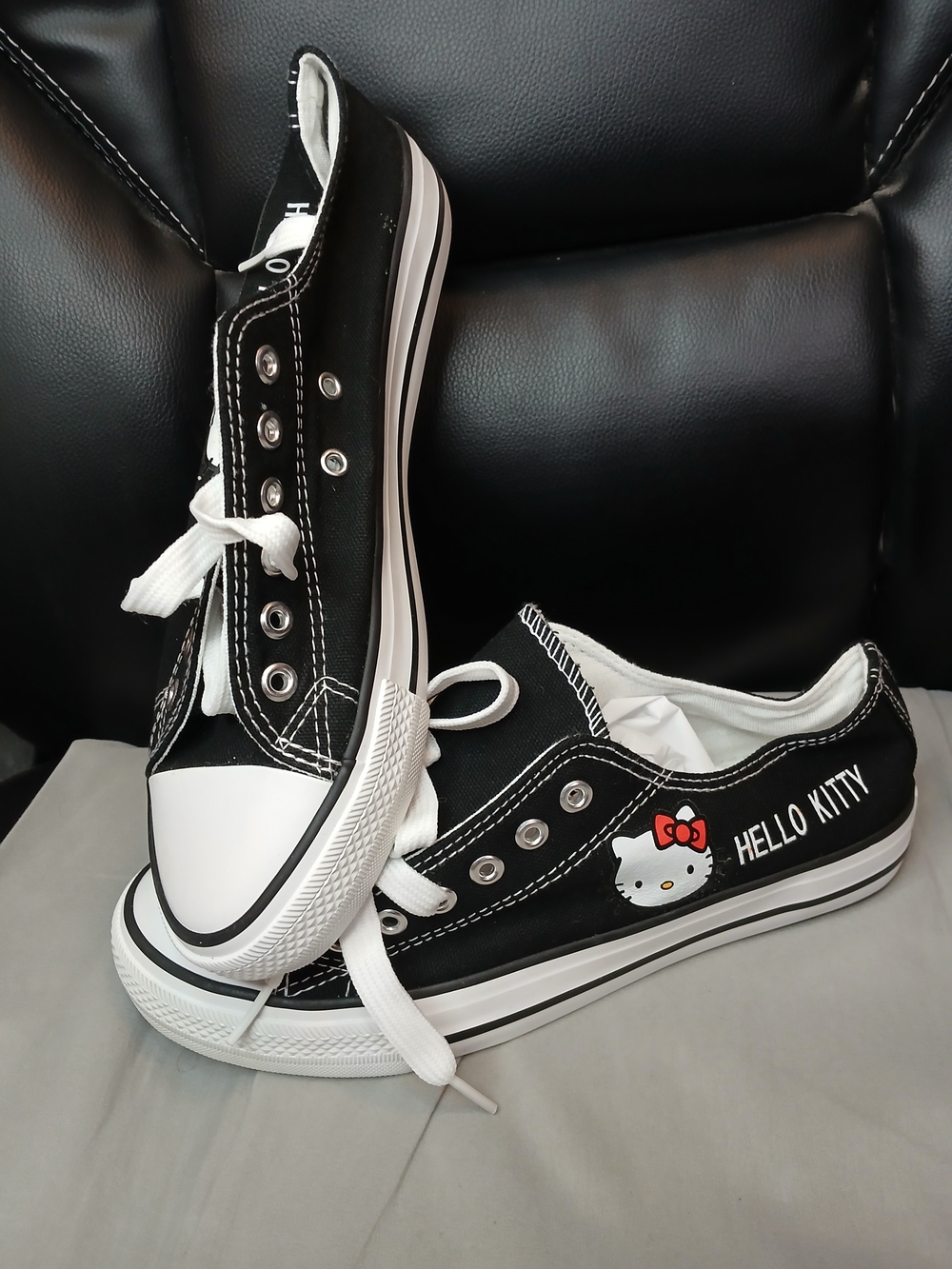 Hello Kitty Black and White All Sport Low-Top Women's Sneakers